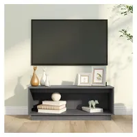 VidaXL TV-Schrank Grau 90x35x35 cm Massivholz Kiefer