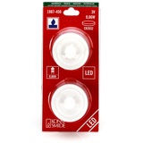Konstsmide LED Teelicht 2er Set, klein, 2 purpurfarbene Dioden, batteriebetrieben, Innen, 2 x CR2032 3V (inkl.) - 1987-450 LED-Teelichter Lila Purpur H) 3.5 cm x 4 cm