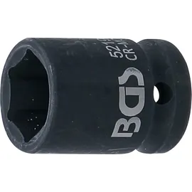 BGS Kraft-Steckschlüssel-Einsatz Sechskant 5219, Antrieb Innenvierkant 12,5 mm (1/2") SW 19 mm