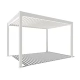 Weide Pergola 3 x 4 m inkl. LED Weiß