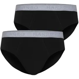 Hanro Slip Cotton Essentials schwarz XXL 2er Pack