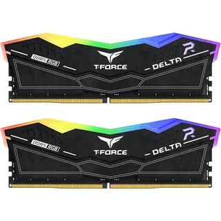 Team Group T-Force Delta (2 x 24GB, 8200 MHz, DDR5-RAM, DIMM), RAM, Schwarz