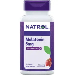 Melatonin Fast Dissolve Erdbeere 5 mg (90 Tabletten)