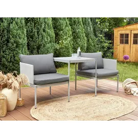 Beliani Terracina Set 2-tlg. Grau