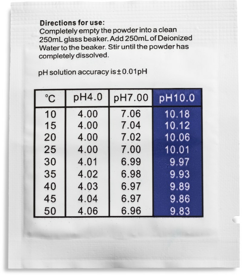 Trotec Poudre d'étalonnage pour pH-mètres - pH 10.01