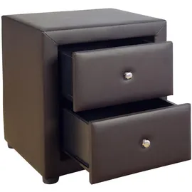 Homestyle4u Nachtschrank 47x53x41 in Braun 1834,