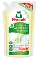 Frosch Zitronenminze Spülmittel, hohe Fettlösekraft 117343 , 1 Karton = 8 Beutel à 800 ml