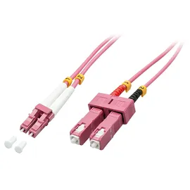 Lindy 46361 Glasfaser LWL Anschlusskabel 2.00m Multimode OM4