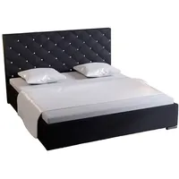 xlmoebel Design-Bett 280 x 200 cm Schwarz