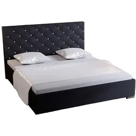 xlmoebel Design-Bett 280 x 200 cm Schwarz
