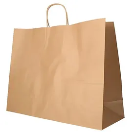 Papstar Tragetaschen, Papier mit gedrehtem Tragegriff braun