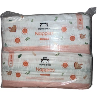 Mama Bear Premium Windeln Größe 1 2-5 Kg Weiß 96 Stück 2 Packungen Mit 48