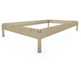 TUGA-Holztech Massivholzbett TUGA-Holztech Stapelbett Horst 120 cm x 200 cm 34 cm Fichte, Breite 70 80 90 100 120 Länge 140 160 190 200 210 220 H=24/34/44 cm 120 cm x 200 cm x 34 cm