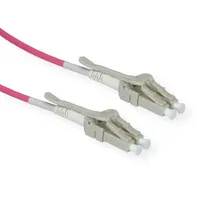 Roline LWL-Kabel 50/125μm OM4, LC/LC, LSOH, Low-Loss, Data Center, violett, 5 m