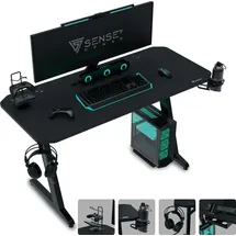 SENSE7 Nomad Basic Gaming Tisch Schwarz PC