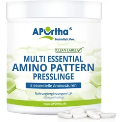 Amino Pattern Aminosäuren EAA mit BCAA - 420 vegane Presslinge One Size