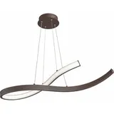 Fischer Leuchten Fischer 1-flg. dimmbar 60 cm geschwungen weiß