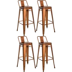 CLP 4er Set Barhocker Mason kupfer