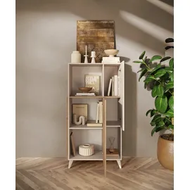 Home Affaire Vitrine Monaco 81 x 42 x 154 cm Weiß