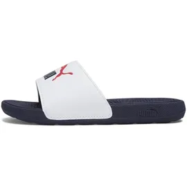 Puma Cool Cat 2.0 Badelatschen Kinder 06 - PUMA white/PUMA navy/for all time red 32