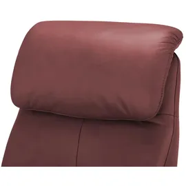 Hukla Relaxsessel Pierre Leder 88 x 117 x 87 cm Rot elektrisch