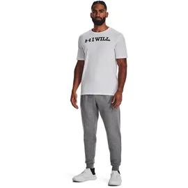 Under Armour Rival Fleece Jogginghose Herren 025 castlerock light heather/white L