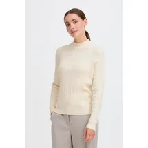 Oxmo Rollkragenpullover Beige S
