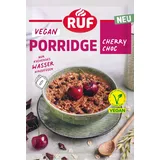 RUF Veganes Porridge Oat Cherry Choc, Oatmal mit Zartbitter-Schokolade & Kirschen, einfache Zubereitung, im praktischen Portionsbeutel, 1 x 60 g