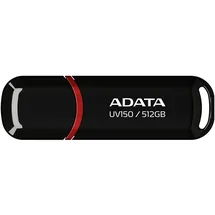 A-Data ADATA UV150 512 GB, USB-Stick schwarz/rot, USB-A 3.2 Gen 1