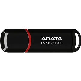 A-Data ADATA UV150 512 GB, USB-Stick schwarz/rot, USB-A 3.2 Gen 1