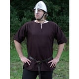 Battle Merchant Wikinger-Kostüm Wikinger Tunika, dunkelbraun XL braun XL | XL