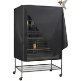 Vogelkäfig-Abdeckung, Wasserdicht, Große Vogel- /Papageienkäfig-Abdeckung, Wetterfest, Sonnenschutz, Käfig-Verdunkelungsabdeckung, Quadratisch, Verstellbar, Haustier-Schutzabdeckung (66 X 48 X 102 Cm)