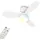 B.K.Licht Deckenventilator 60 cm Weiß