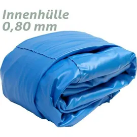 POOL Total Ovalbecken 3,60 x 6,23 x 1,35 m blau, Folie 0,8 mm Funktions-HL