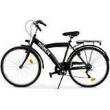 Nilox Bike Urban, Herren- und Damenfahrrad mit Stahlrahmen, Shimano-Schaltung und V-Bremsen 26