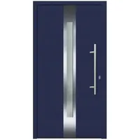 KNOCK Flügelüberdeckende Kunstoff-Haustür »Terra«, stahlblau
