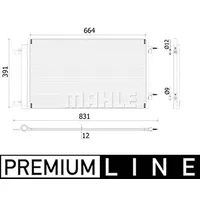 Mahle AC 901 000P Kondensator Klimaanlage