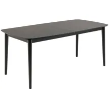 VCM Montreux Esstisch 90x180/219cm inkl. Zusatzplatten Schwarz