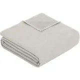 IBENA Wohndecke 70 x 100 cm Grau/Silber