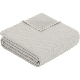 IBENA Wohndecke 70 x 100 cm Grau/Silber