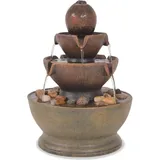 vidaXL Zimmerbrunnen mit Pumpe Polyresin