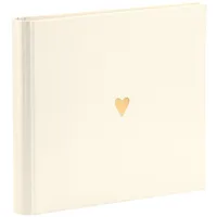RÖSSLER Papier - Serie Pure Love, Brilliant - Gäste-/Fotobuch Symbol "Herz" mit 60 Seiten, 220x230 mm
