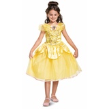 Disney Offizielles Deluxe Belle Kostüm Mädchen, Die Schöne und das Biest Kostum, Belle Kleid Mädchen, Karneval Faschingskostüme für Kinder Geburstag M