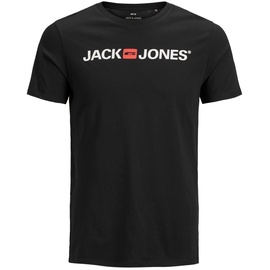 JACK & JONES Herren Rundhals T-Shirt JJECORP Logo Slim Fit Plussize XXL-8XL, Größe:4XL, Farbe:Navy Blazer