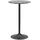 Homcom Bartisch Ø60 x 102 cm Schwarz