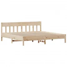 vidaXL Massivholzbett 200 x 200 cm Braun