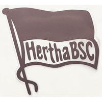 Hertha BSC Berlin Aufkleber - Fahne transparent - mittel Sticker 8 x 8 cm HBSCB