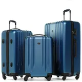 FERGÉ Kofferset Hartschale 3-teilig Hartschale 3 teilig Koffer Set Marseille in blau | Gr.: onesize