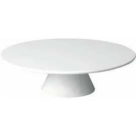 APS 83890 Servier- und Tortenplatte CASUAL, Ø 31 cm, Höhe 8 cm, Melamin, weiß