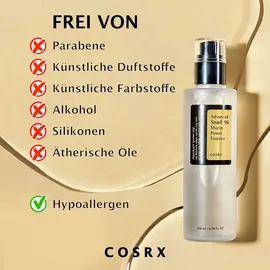 Cosrx Gesichtsserum Schneckenschleim Hyaluron Advanced Snail 96 Mucin Essence 100 ml